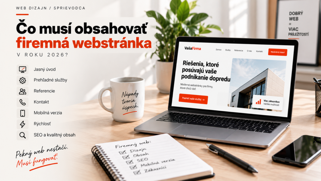 Čo musí obsahovať firemná webstránka v roku 2026?